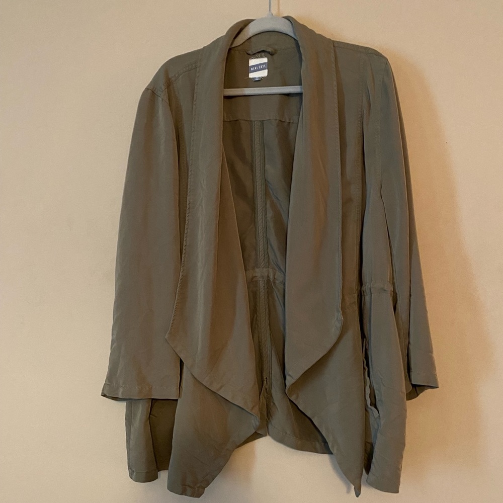 Meri Skye Military Green Drape Jacket